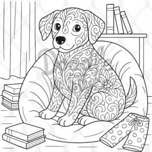 bo the backyard dog coloring page