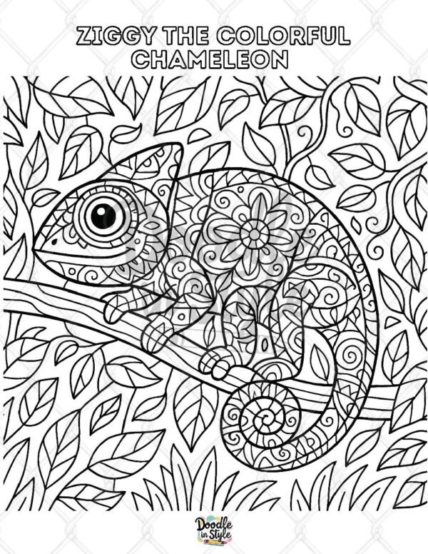 ziggy the colorful chameleon